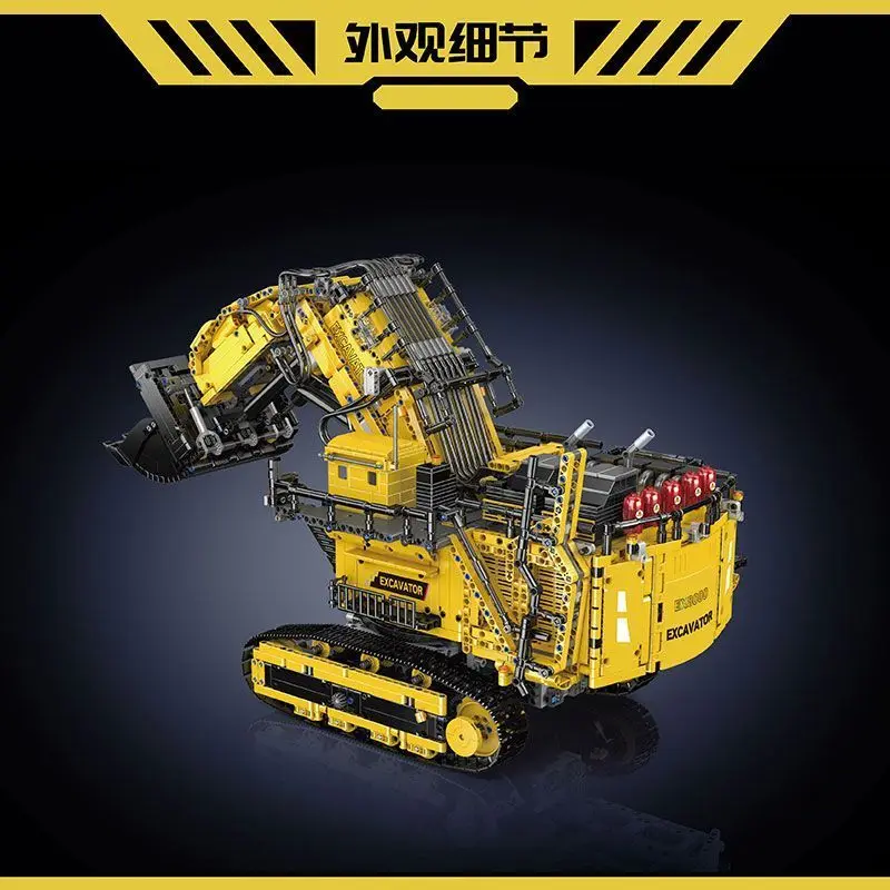 Mould King 17070/17071 Technical Car Building Block Remote Control R9800 Excavator Model Assembly Truck Brick Kid Christmas Gift