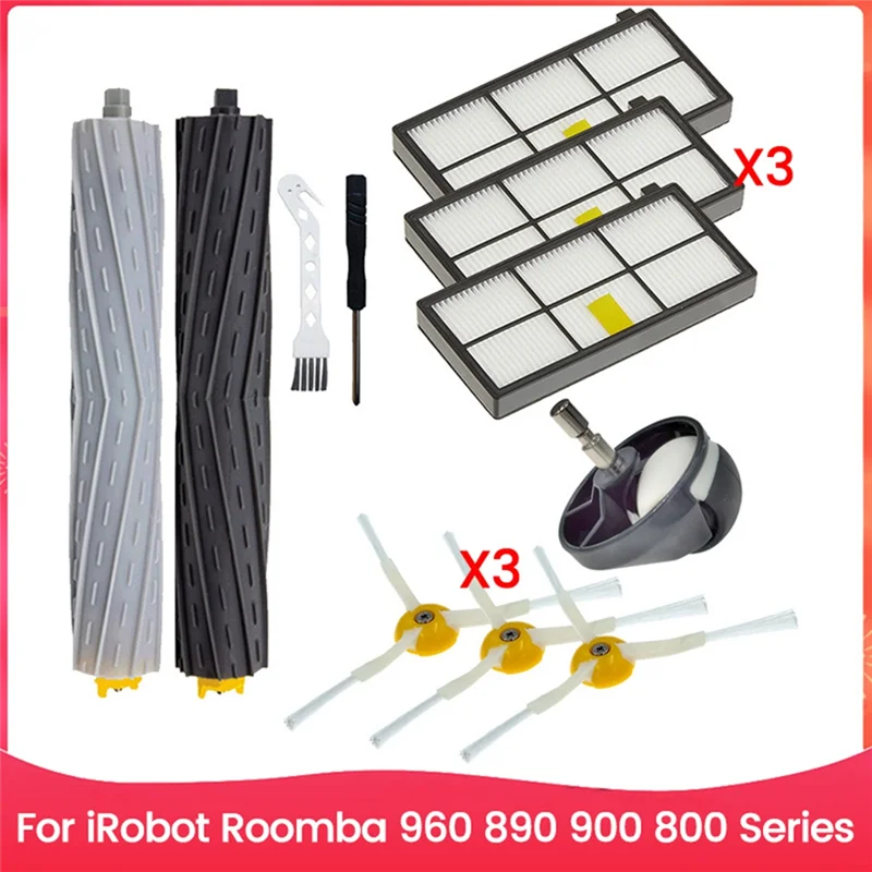 

B07B-для Irobot Roomba подметальный робот-пылесос, детали для пылесоса, фильтр, основная щетка, боковая щетка, универсальное колесо, замена