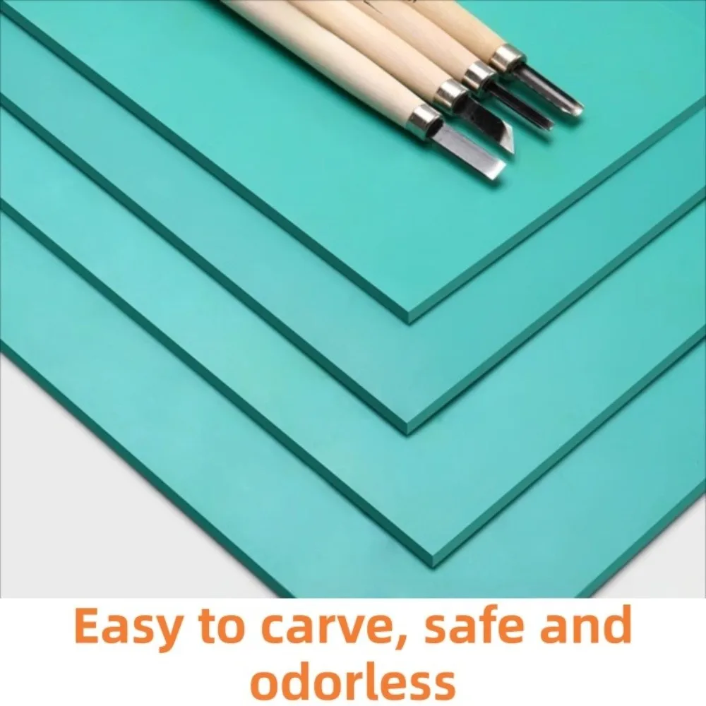 Soft Linoleum Carving Rubber Block Engraving Thickened Printmaking Stamp Blocks a5/A4/8K Odorless Sheet Printing Board Plate
