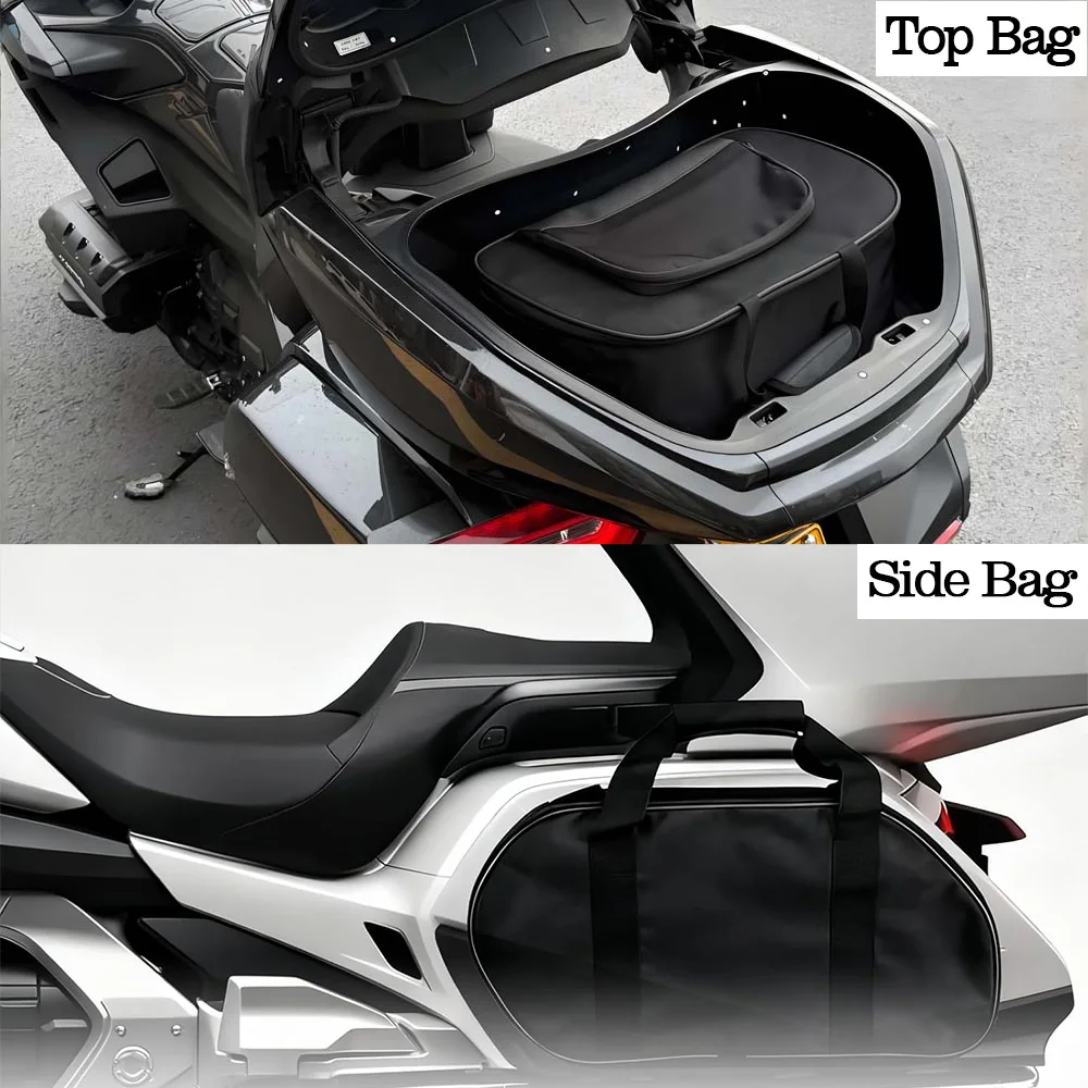 NEW GL1800 Handbag For Honda GL1800 Black Top Box Inner Bag GL1800 Motorcycle Tail luggage Side Luggage Bags Set 2018-2026
