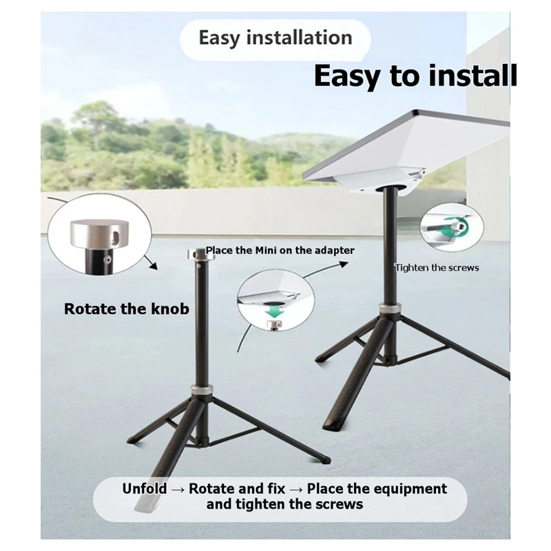 Super Sale For Starlink Mini Tripod Mount with 360° Signal Clearance - Heavy-Duty Stand for High Winds, Camping, RV & Off-Road