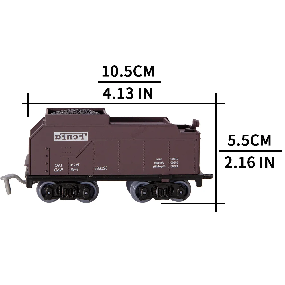 Train Railway Accessory Coal Truck Carriage Container Model Kid Toy Car Railroad Scene Layout Diorama Kits 1Pcs