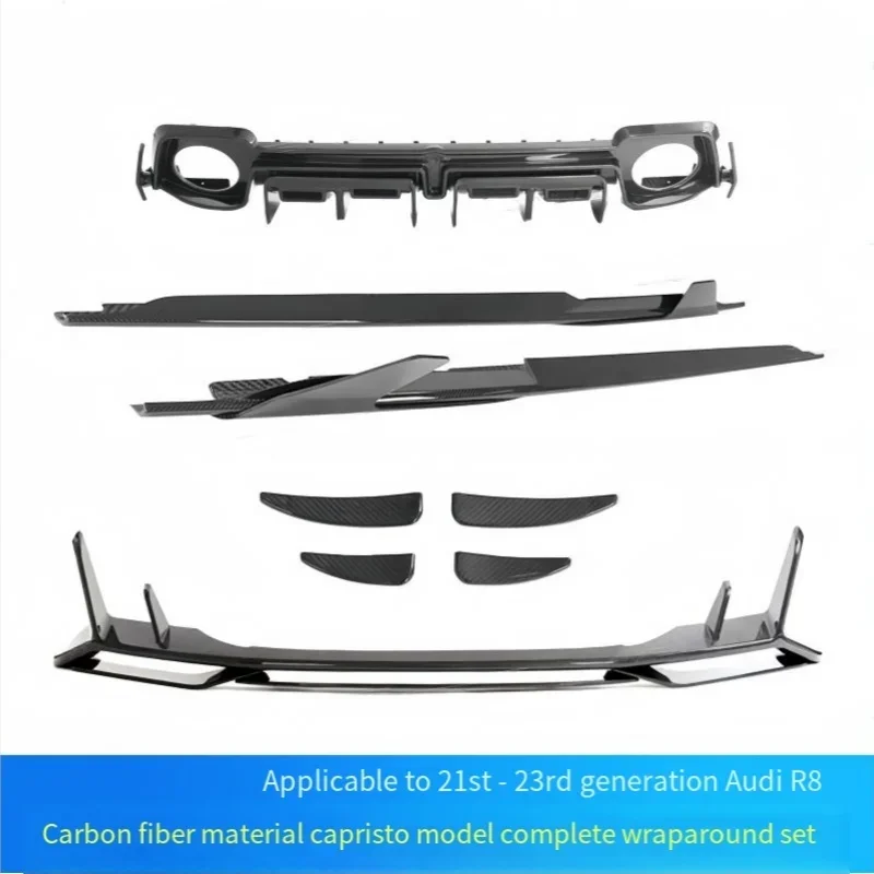Suitable for 16-23 R8 Upgraded and Modified Capristo Dry Carbon Fiber Surround Complete Body Kit
