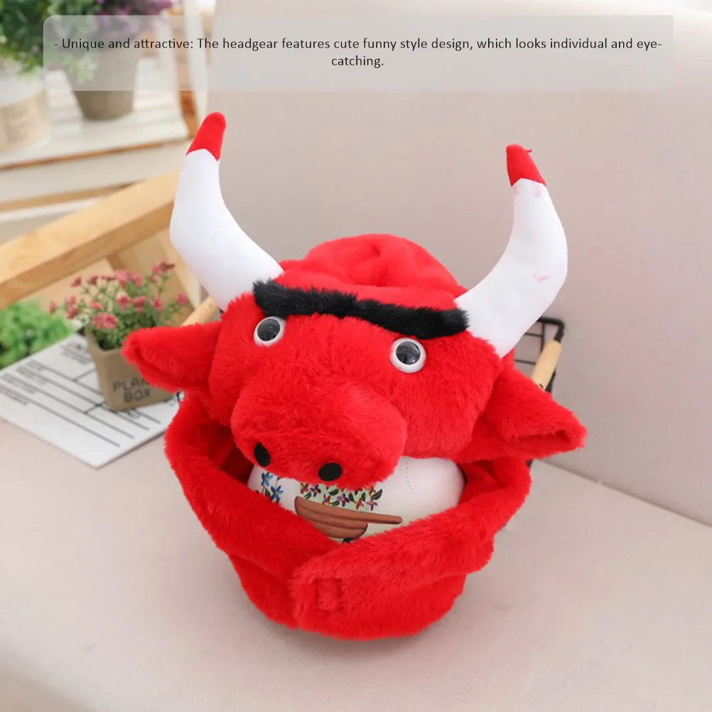 

Novelty Cow Shape Hat Comfortable Fit for Daily Play Festivals Carnivals Stage Performances Unique Gift Idea for Adults