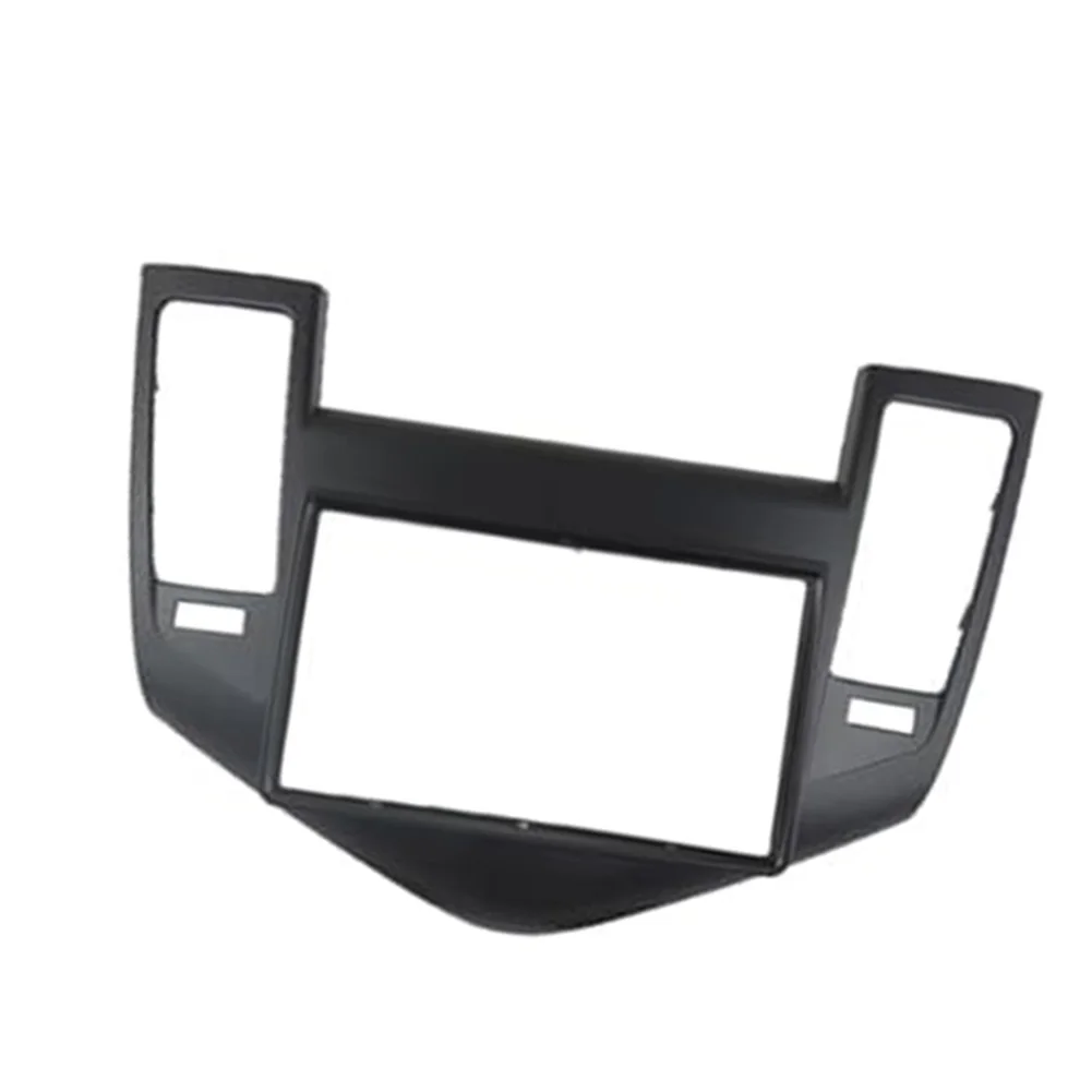Retrofit Central Console Fascia Panel for Chevrolet For Cruze 2009-2011 Audio DVD Navigation System Black ABS Trim