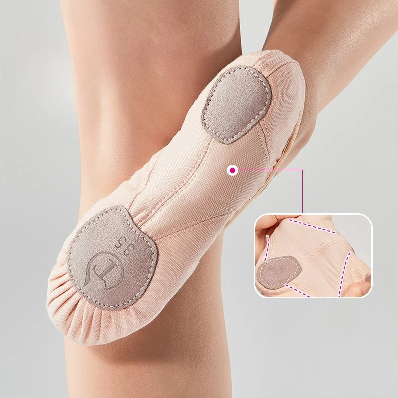 أحذية رقص تدريب بنعل ناعم مع ألواح قماشية أحذية اليوغا والباليه للبالغين للتدريب على الرقص والوضعية #5