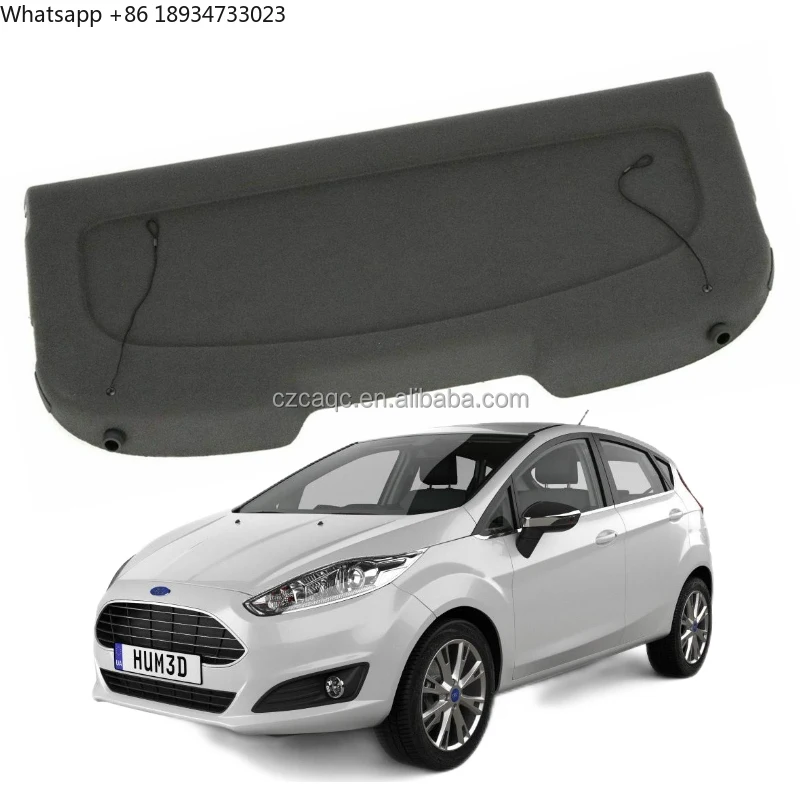 For 2011-2019 Ford Fiesta Hatchback Cargo Board Parcel Cover Rear Trunk Shade Luggage Curtain Rear Boot Tray Security Shades