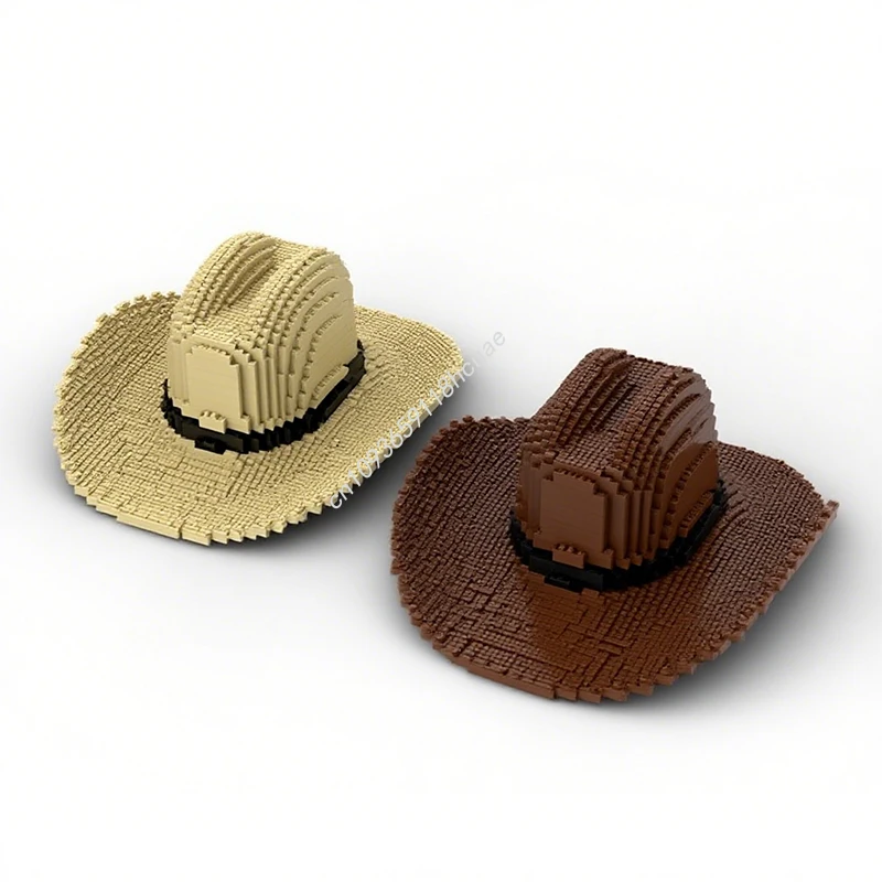 

2722pcs MOC cowboy hat Sculptures Building Blocks Christmas Gift Children Toy to Develop Patience and Concentration