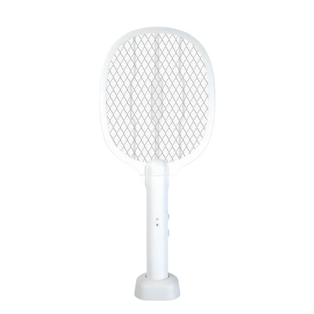 2 in 1 Electric Mosquito Swatter Foldable USB Rechargeable Bug Zapper Racket 3000V UV Light Trap Handheld Fly Swatter Home