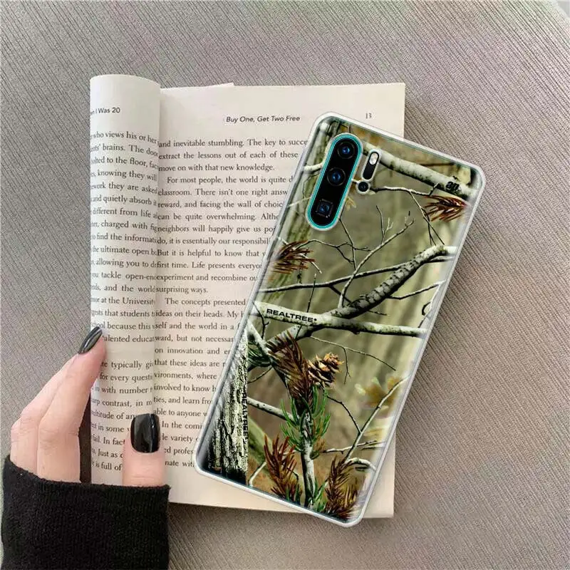 Realtree Real Tree Camo Phone Case For Huawei P50 Pro P10 P20 P30 P40 Lite Cover Mate 40 30 20 10 Lite Capa Shell