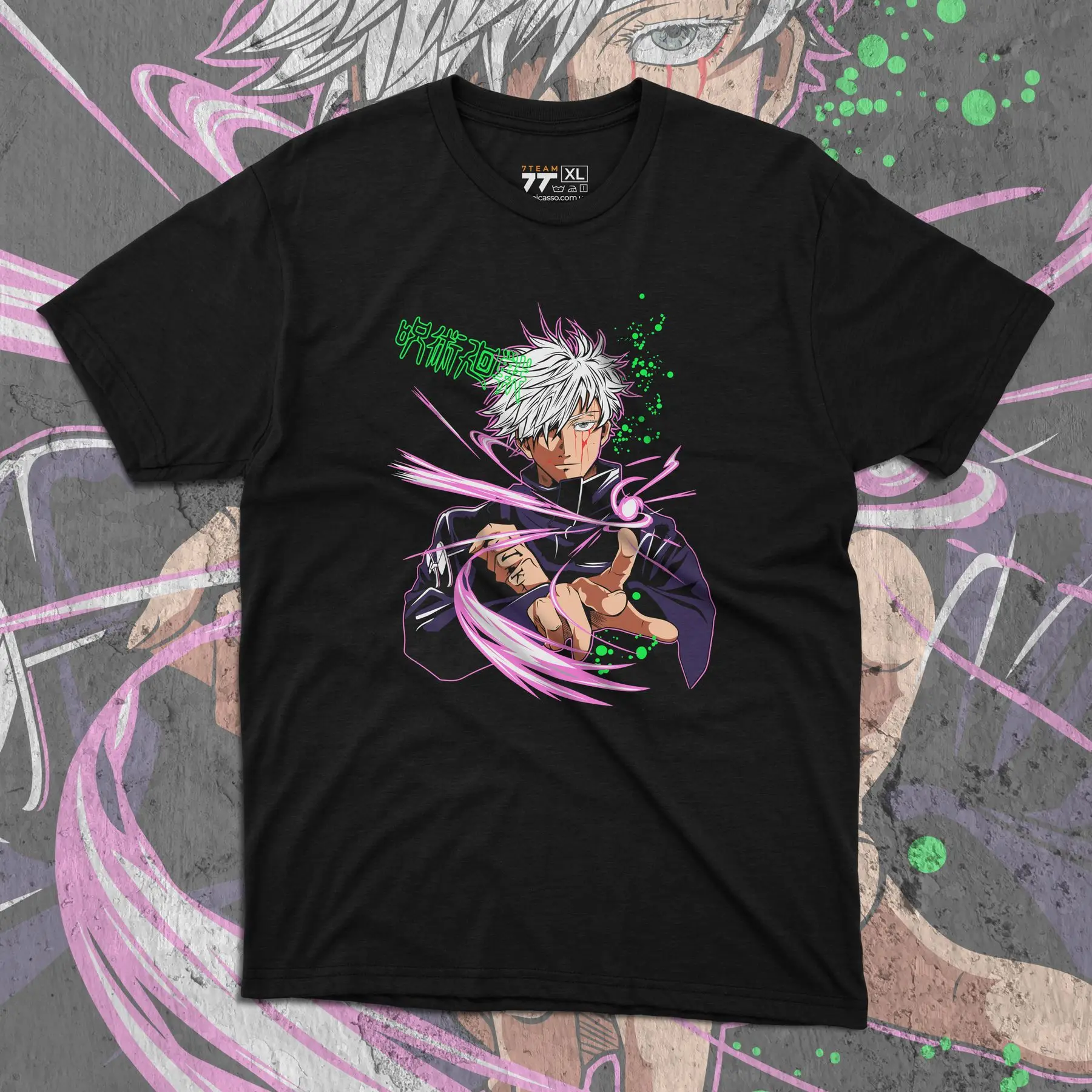 

T-shirt with print Magic Battle - Satoru Gojo 4