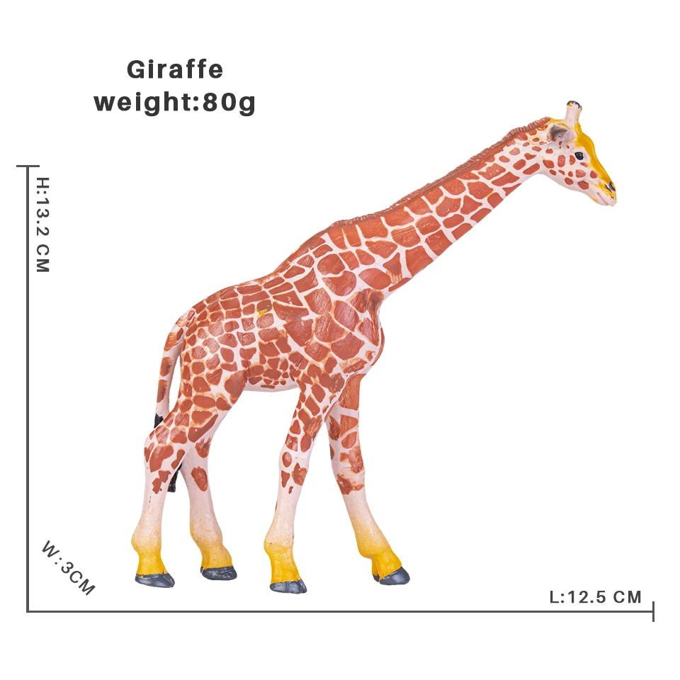 Solide Simulation wilde Zoo Tier Antilope Giraffe Panda Schwein Modell Action figuren Elefant Tiger Figuren Spielzeug für Kinder – Detail 4