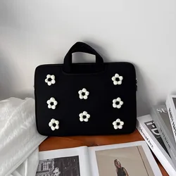 Cute Flower Tablet Bag For Ipad Air6 Pro11 10.9 10.5 12.9 13 Macbook Dell Huawei 13.3 13.6 14 15 15.6 16 Inch Laptop Handbag