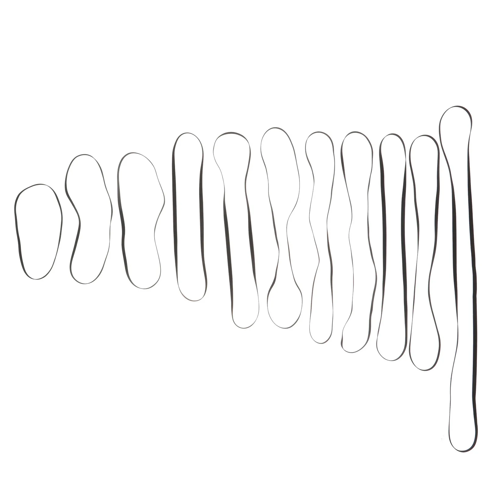 

11Pcs Durable Rubber Phonograph Belt Smooth Turntable Rotation Reduce Noise Vinyl Record Player Accessories Turntable Belt