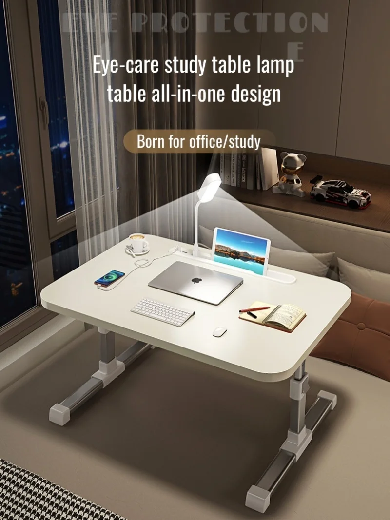 Bed computer desk student dormitory upper bunk writing study table bed small table foldable desk