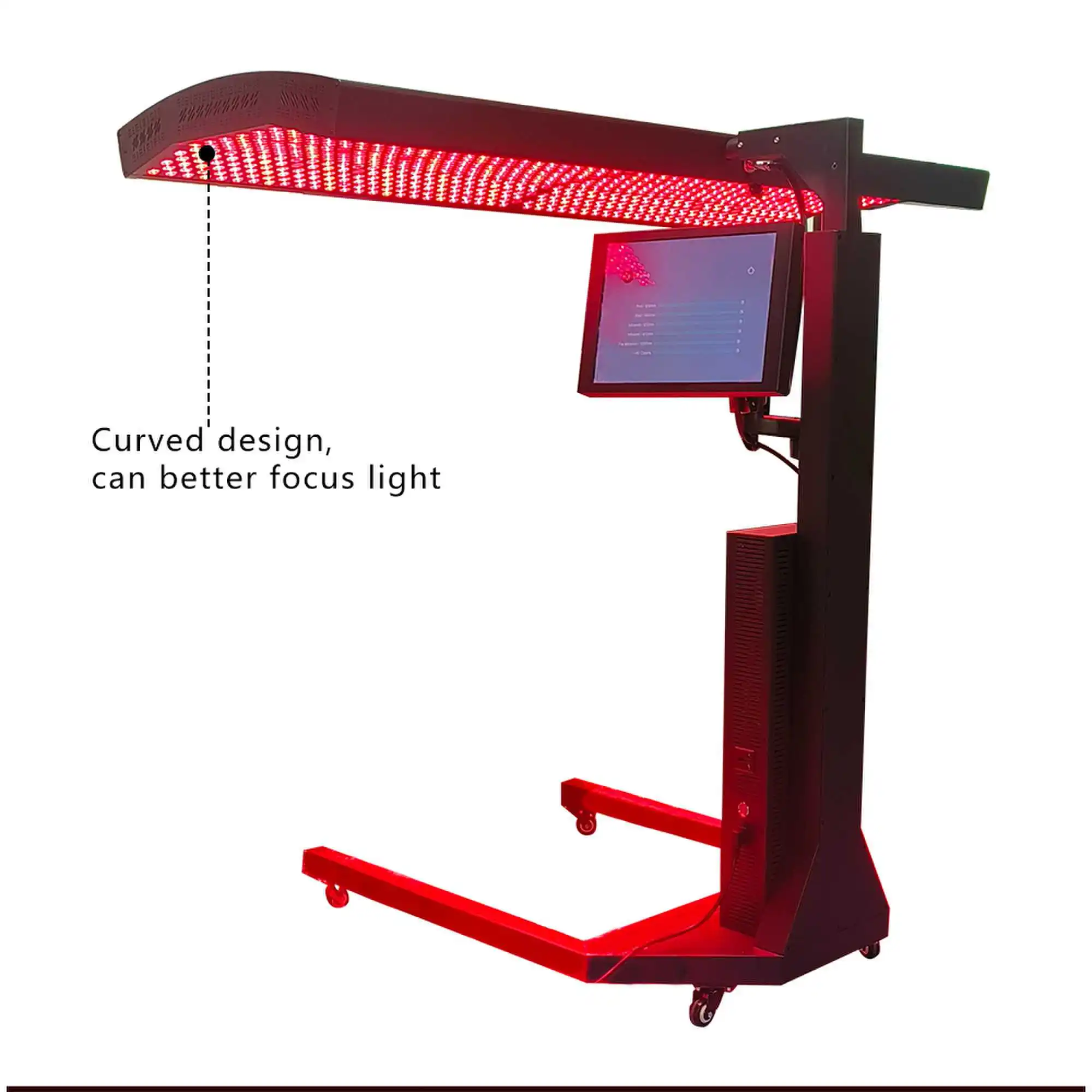 New Product Upgraded Version 5Wavelengths 360 Degree Free Rotation HD LCD Display Whole Body Red Light Therapy Panel Bed