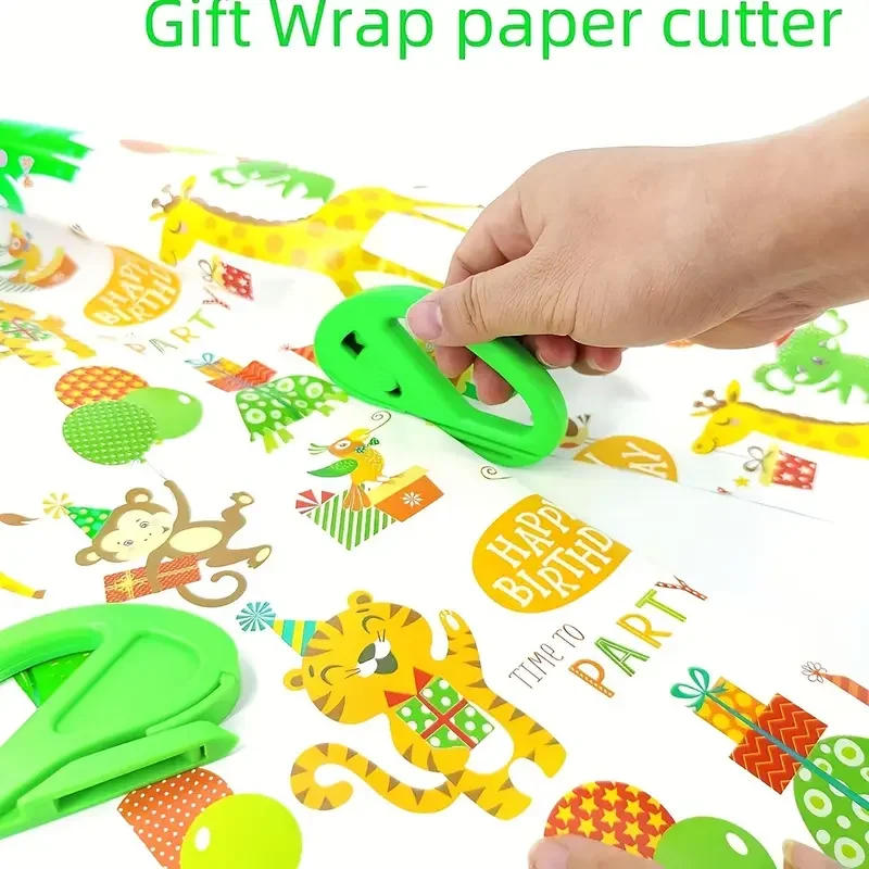 

1 шт., резак для слайдера для упаковочной бумаги — черный! Для упаковки подарков на Рождество/день рождения, принадлежности для резки рулонов бумаги