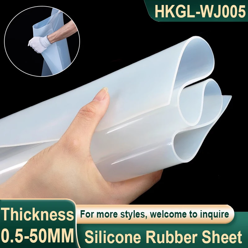 

Translucent Silicone Rubber Sheet High Temperature Resistance Waterproof No Peculiar Smell Silicone Gasket Thickness 0.5-50mm
