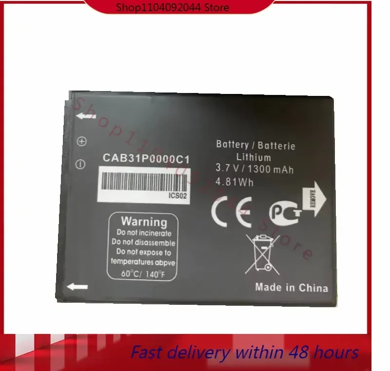 

1300mAh CAB31P0000C1 CAB31P0000C2 TLi014A1 Battery For Alcatel One Touch 918 OT-918 OT-918S OT-918N Fire 4012 4012A 4012X