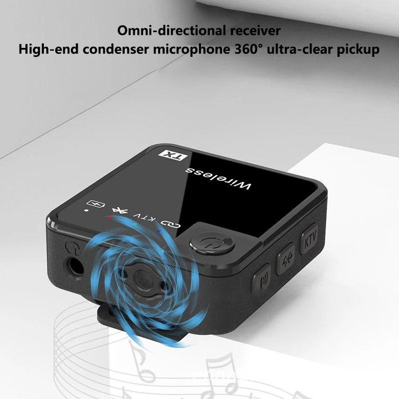 Wireless 2.4G con riverbero bluetooth rete bidirezionale intervista celebrità Mai microfono live con riduzione del rumore all'aperto