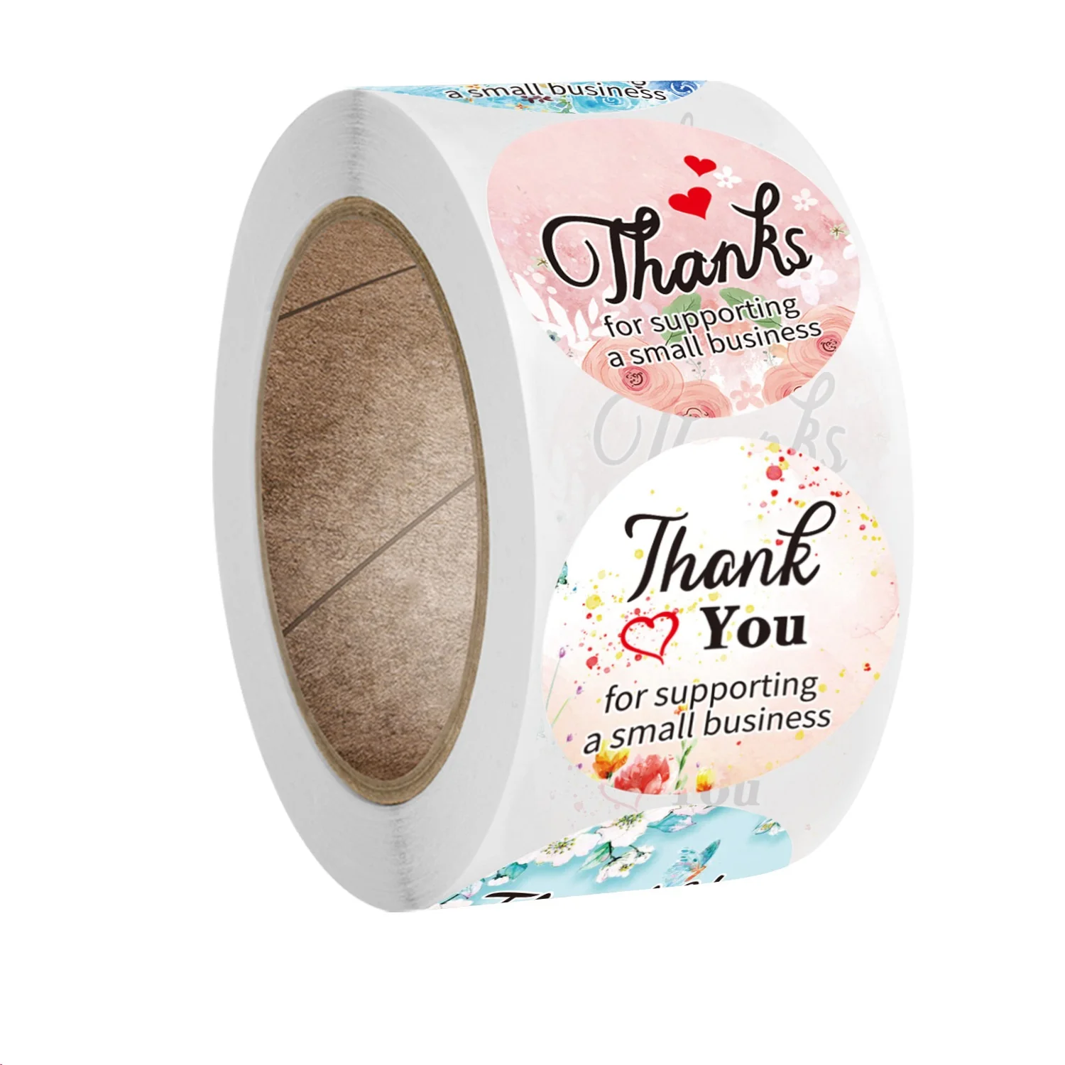 

50-500pcs flower thank you stickers, labels, gifts, packaging, decoration, stationery, business thank you stickers