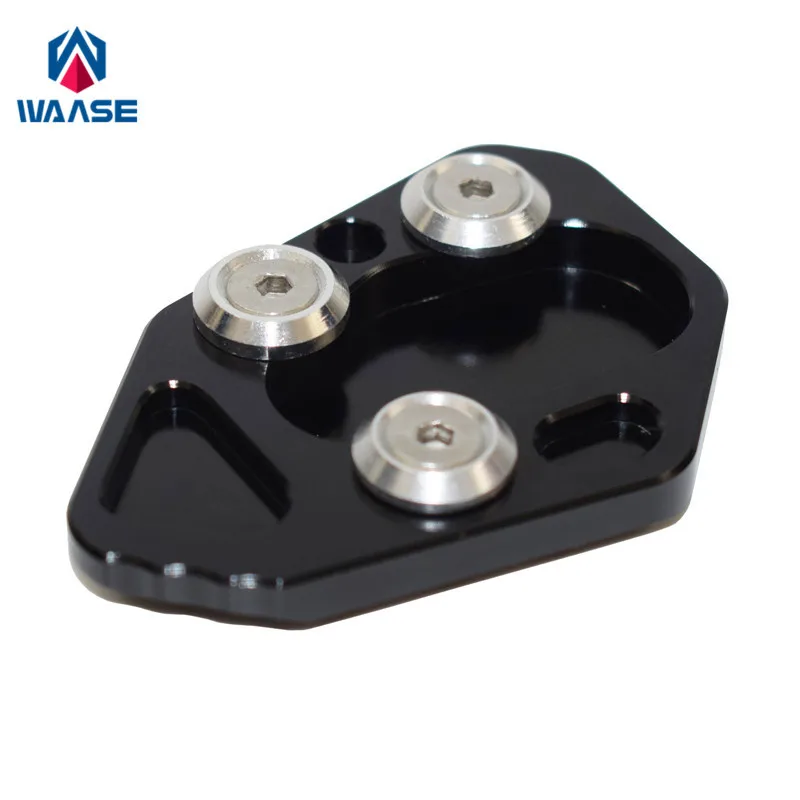 waase For BMW F800S F800R F800ST F800GT R1200S HP2 Sport Kickstand Foot Side Stand Extension Pad Support Plate