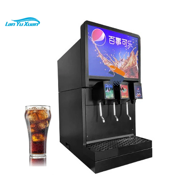 3 Flavor Cola Dispenser Soda Fountain Machine Soda Fountain Dispenser Mix Machine For Cold Drink Shop