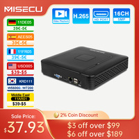 MISECU H.265+ Mini NVR 16CH  8MP 4K/5M/4M/3M/1080P Output for IP Security Camera Kit Video Recorder Motion Detection P2P Onvif