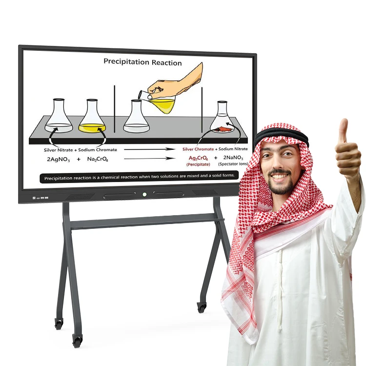 65 75 86 Inch All In One Portable Lcd Interactive 4k Ultra Hd Smart Borad Flat Tv Interactive Panel Touch Screen