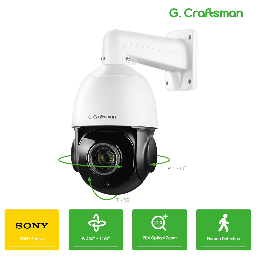 XMEYE 6.0MP, POE ,20X, PTZ, Dome ,S-ONY IMX335, Human detection, Optical Zoom, IR 60M, CCTV Security G.Craftsman