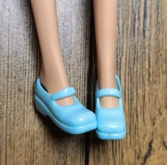 High Heels Puppe flache Füße Schuhe weiße Stiefel Geschenke Zubehör für Ihre 1/6 Barb Puppen TpQ88 – Detail 17