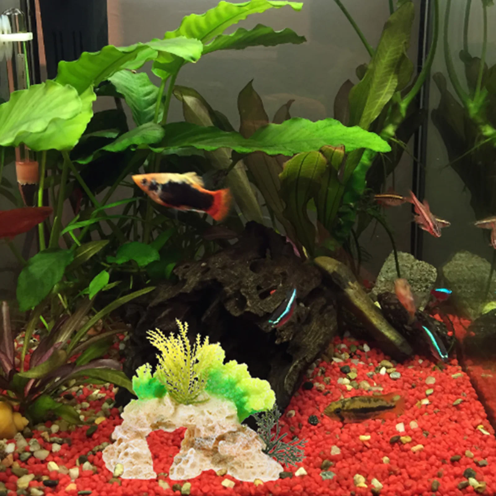 

Small Coral Fish Tank Decorations Premium Resin Aquarium Ornament Lifelike Coral Figurine for Pond Tabletop Decor