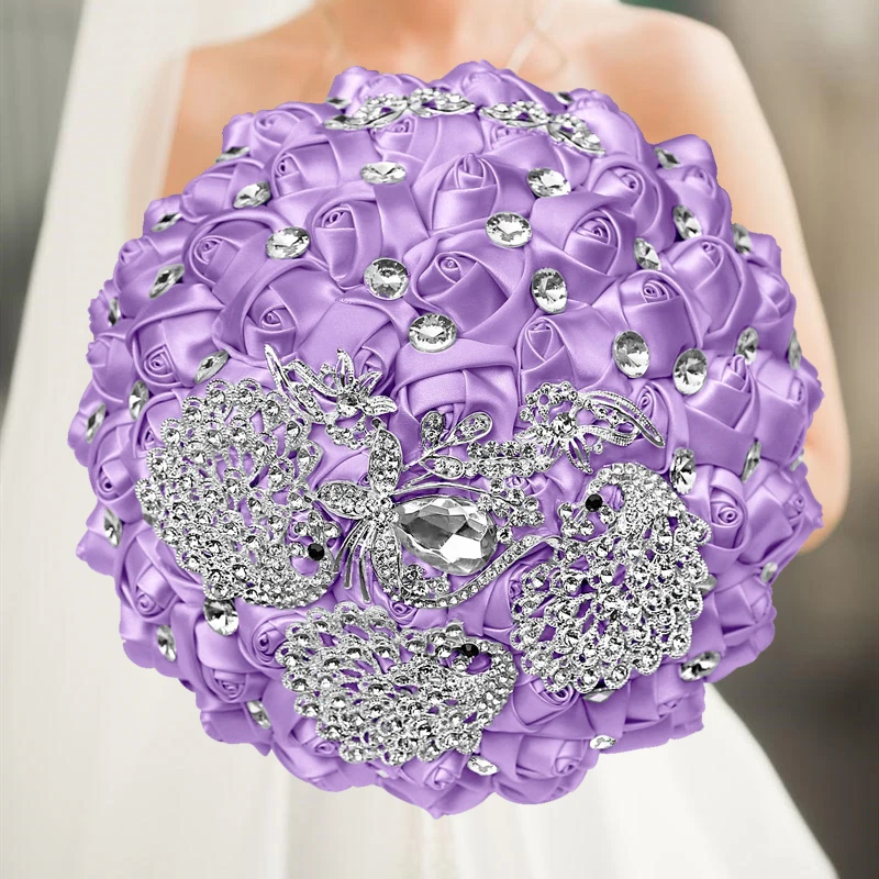 1pc/lot  Fushia Wedding Bridal Bouquet Bride Flower