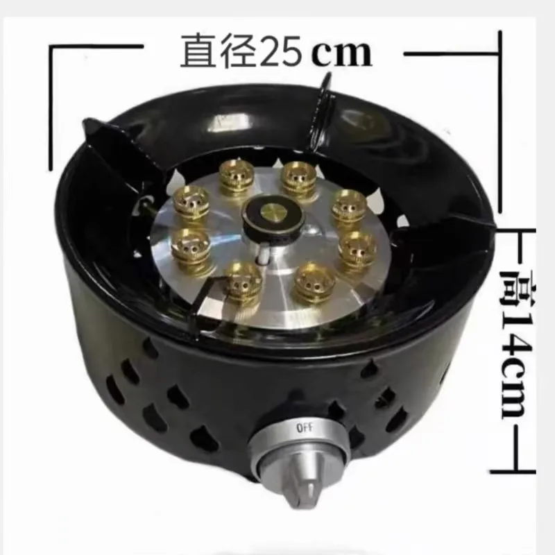 

Outdoor Fireplace Portable Cassette Stove Alpine Fireplace Camping Windproof Outdoor Seven Star Stove Fireplace