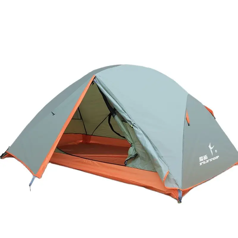 

Flytop Double-layer Aluminum Pole Single Person High Quality Outdoor Windproof Rainproof Waterproof Camping.Tent Portable Carry