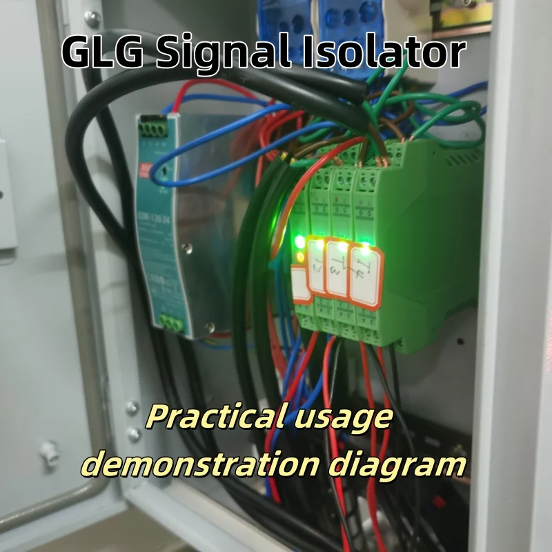 

4-20mA Analog Signal Isolator 0-10V 0-5V DC Signal Isolator DC24V 1 In 2 Out Galvanic Signal Converter