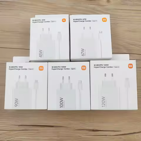 Original Xiaomi 45W/67W/90W/100W/120W EU Turbo Fast Charger For Mi 17 15 14 13 12 T Ultra Poco X5 X6 X7 X8 M5 M6 M7 M8 F8 F7 Pro