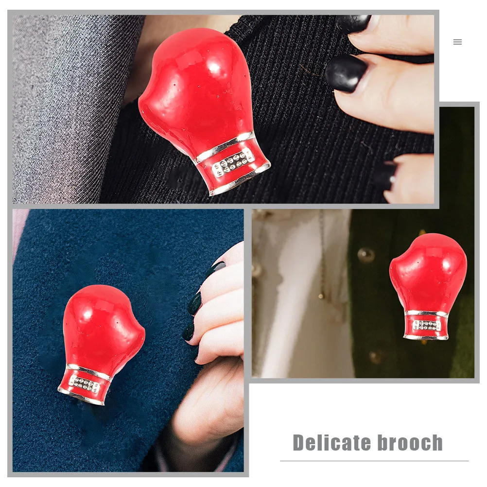 Men's Boxing Brooch Pin Metal Boxing Glove Lapel Accessory Stylish Decorative Brooch Elegant Fashion Jewelry Gift for Him