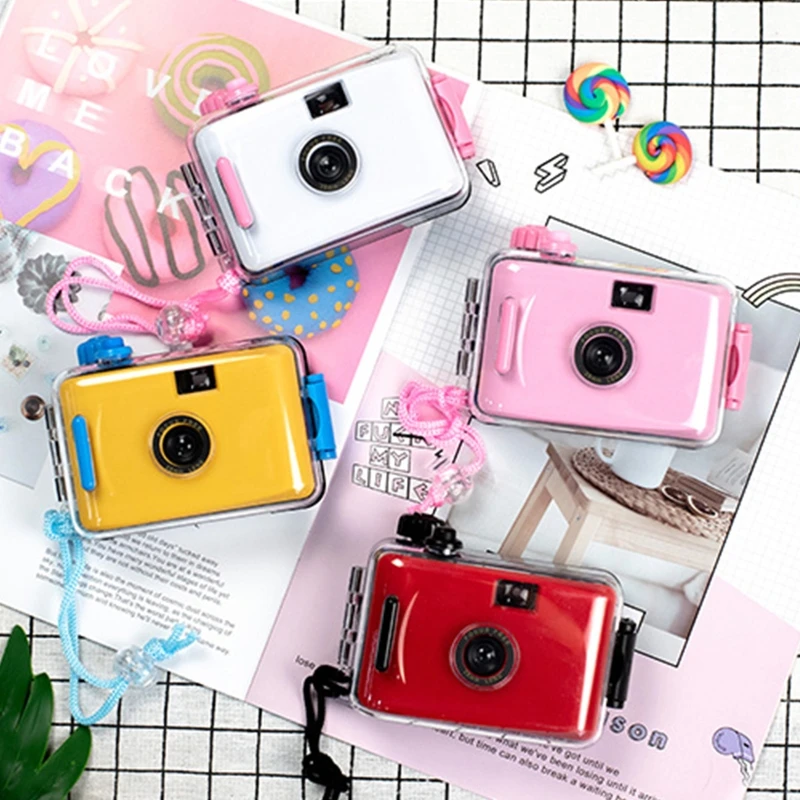 Non Disposable Camara 35mm Reusable Retro Photo Film Vintage Camera with Hand Strap 28mm Lens Waterproof for New Dropship