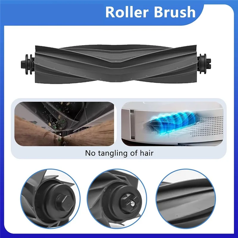 ABVI-untuk Xiaomi X10 Plus + Aksesori Penyedot Debu Sikat Sisi Utama Filter Hepa Bantalan Pel Suku Cadang Aksesori Kantong Debu