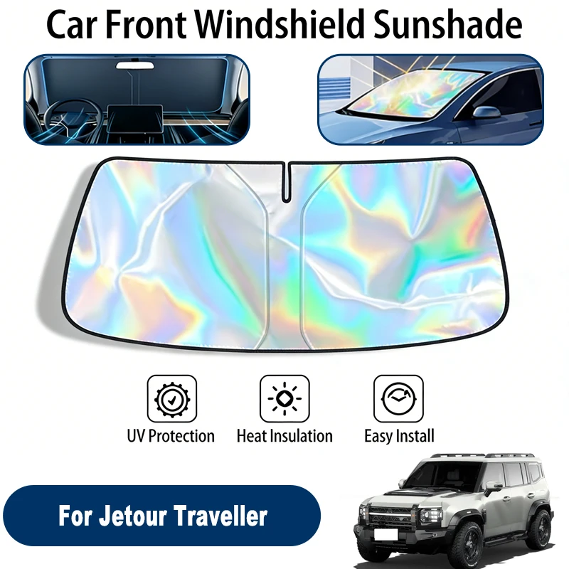 

Windshield Sun Shade For Jetour Traveller Foldable UV Reflective Front Window Sun Protection Cover Accessories