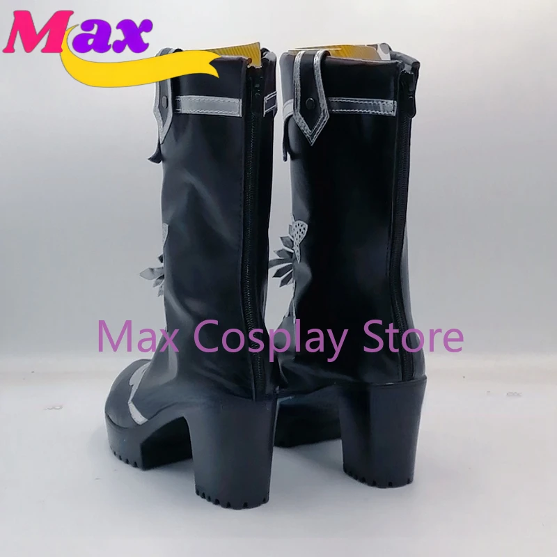 Max New Anime Kuroshitsuji Shoes Cosplay Ciel Phantomhive Costume 15th Anniversary Boots Custom Made