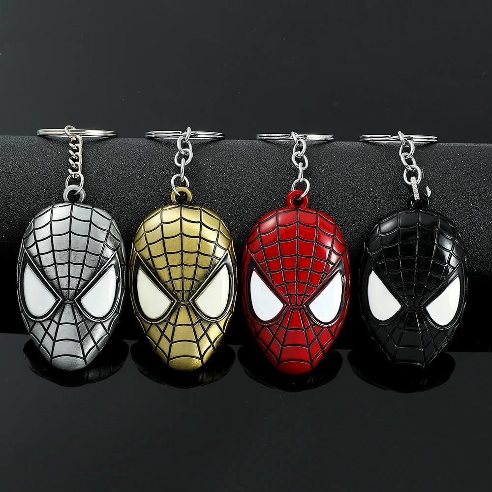 

Marvel Keychain Superhero Spiderman Mask Pendant Keychain Fashion Accessories for Men Gifts
