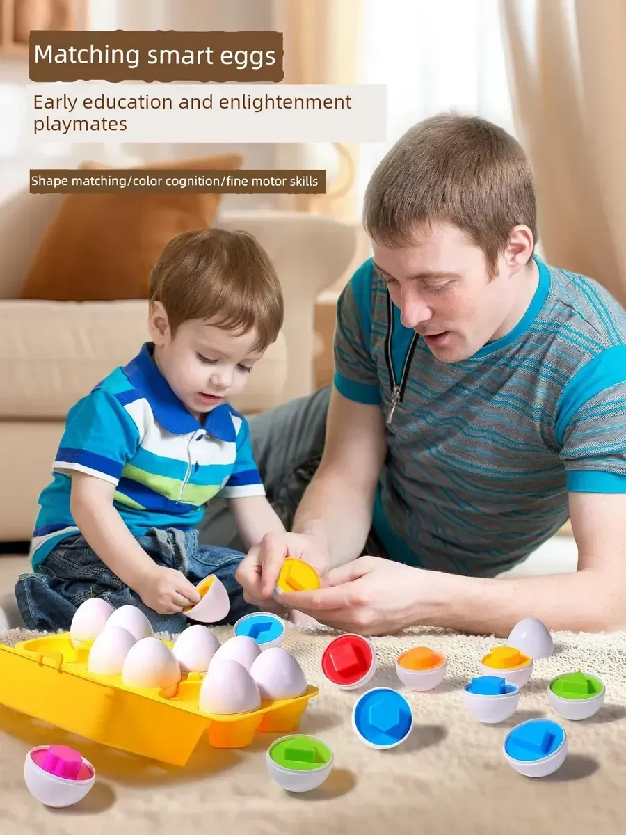 Kids Cognitive Toy: Educational Number Matching Eggs Set, Hand-Eye Coordination Training, Perfect Montessori Math Gift for Presc