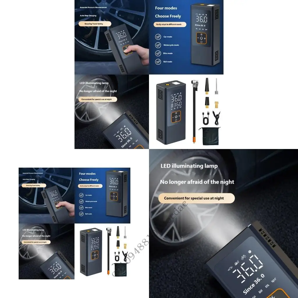 Fast Charging dense Inflator Showing Real Time Pressure Data And Ergonomic Design For Outdoor excursions 