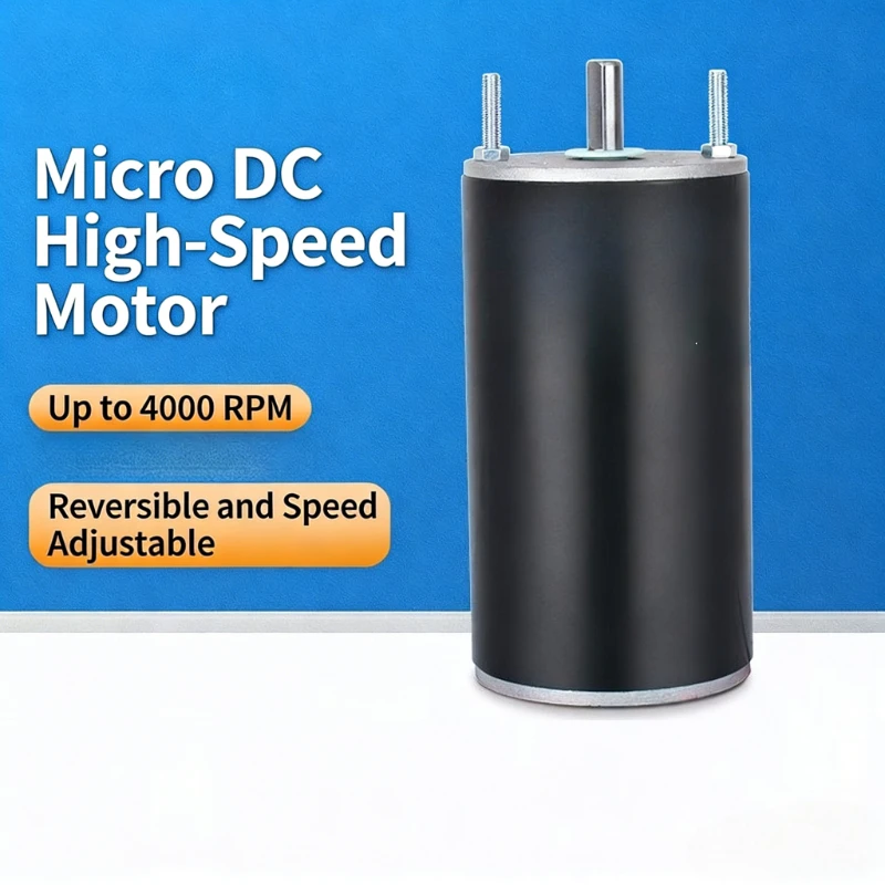 12V24V micro DC motor 180W high-speed small motor adjustable speed positive and negative high-speed motor