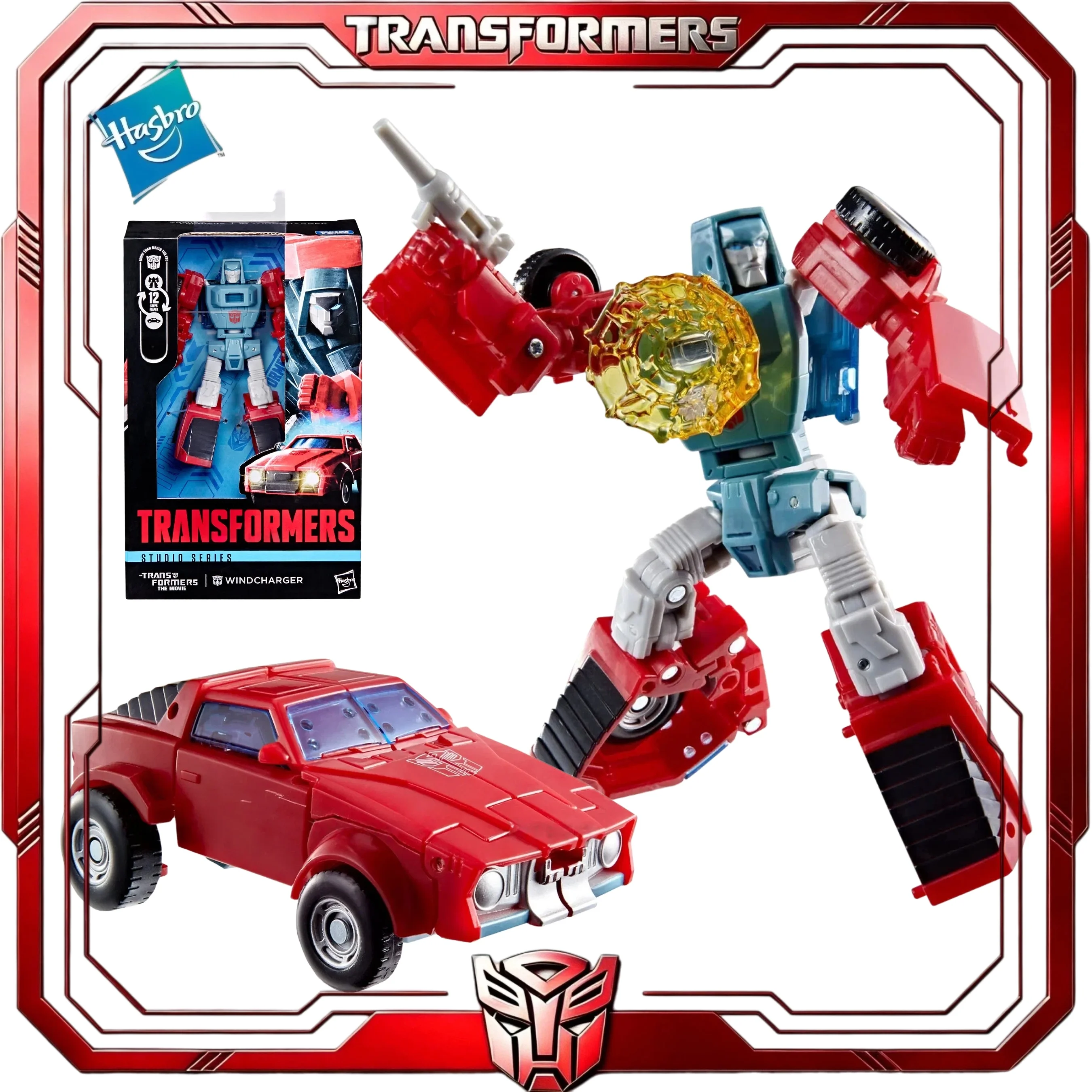 En stock, Hasbro Transformers SS86 Windcharger, figura de acción coleccionable de la película de 1986, Autobot Pontiac Firebird, regalo para aficionados a los coleccionables