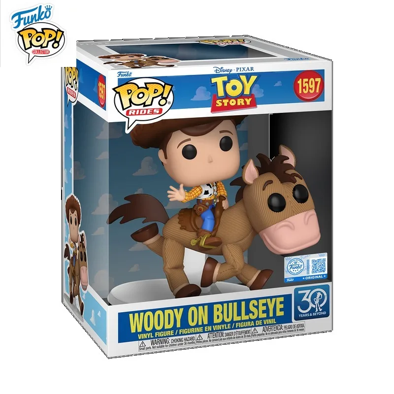 

Funko POP Toy Story Anime Figure 30th Anniversary Alien Woody Red Heart Horse Action Figure Toys for Boys Girls Kids Gift