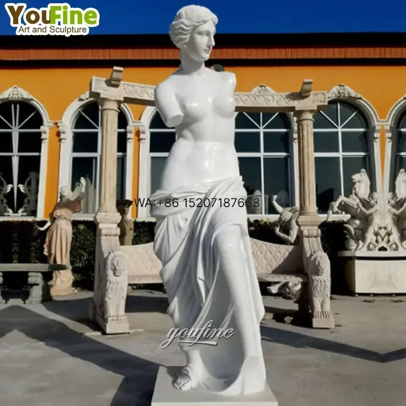 Wmwmnu Hand Carved Garden Decor Custom Modern Stone Art Sculpture Life Size Marble Venus Statue for Home Outdoor Decoration