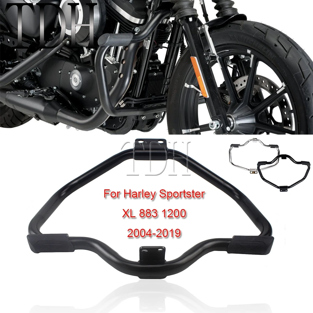 Motorcycle Bumper Highway Crash Bar Front Engine Guard For Harley Sportster XL 1200 883 2004-2019 XL1200 XL883 C Custom 48 72